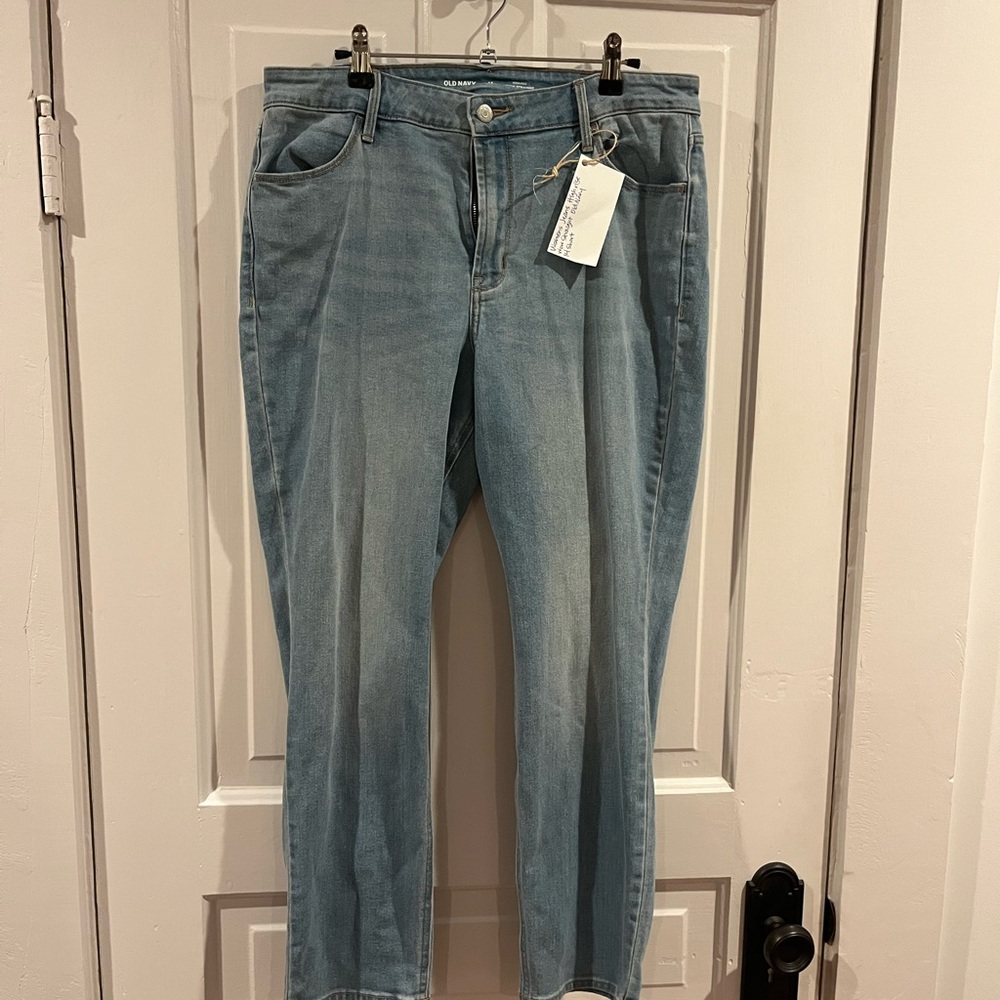 Old Navy Light Blue Women's Straight Leg Jeans